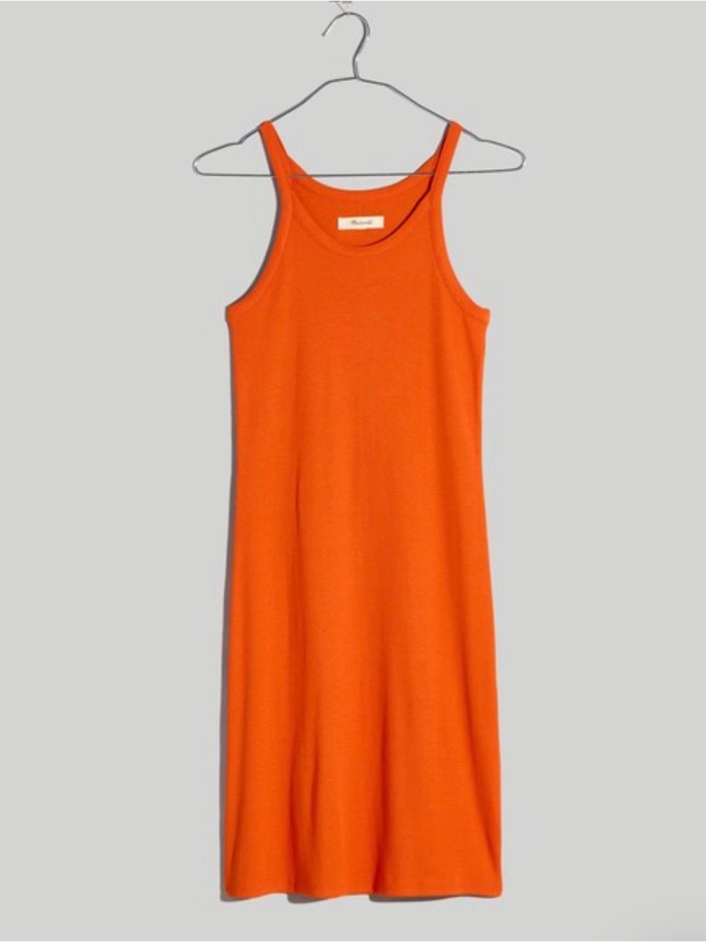 Madewell Suprima Cotton Racerback Mini Dress